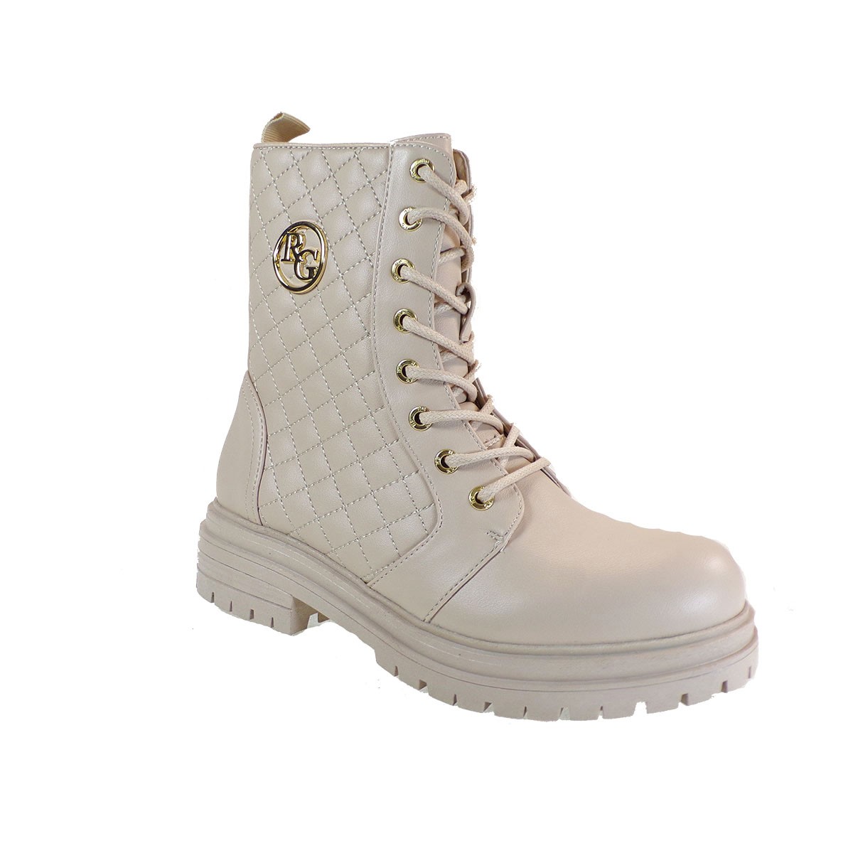 Renato Garini Γυναικεία Μποτάκια Αρβυλάκια 063-700 -TONNY-630 Off White Καπιτονέ N37000632T25