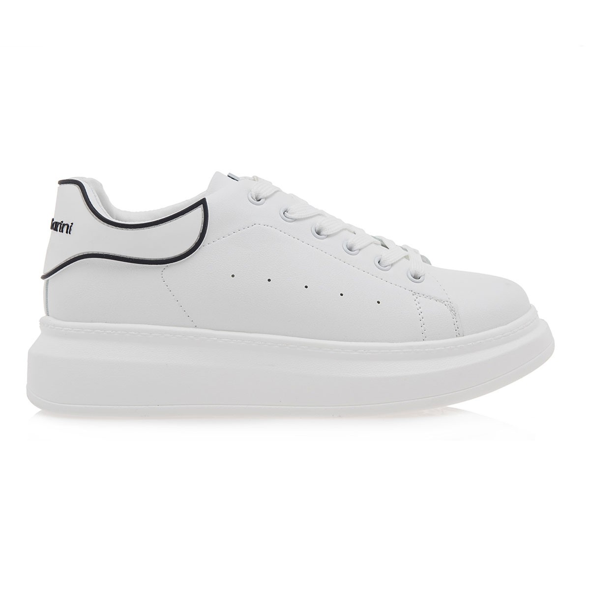Renato Garini Γυναικεία Παπούτσια Sneakers 011-19R Λευκό Μαύρο O119R0112483