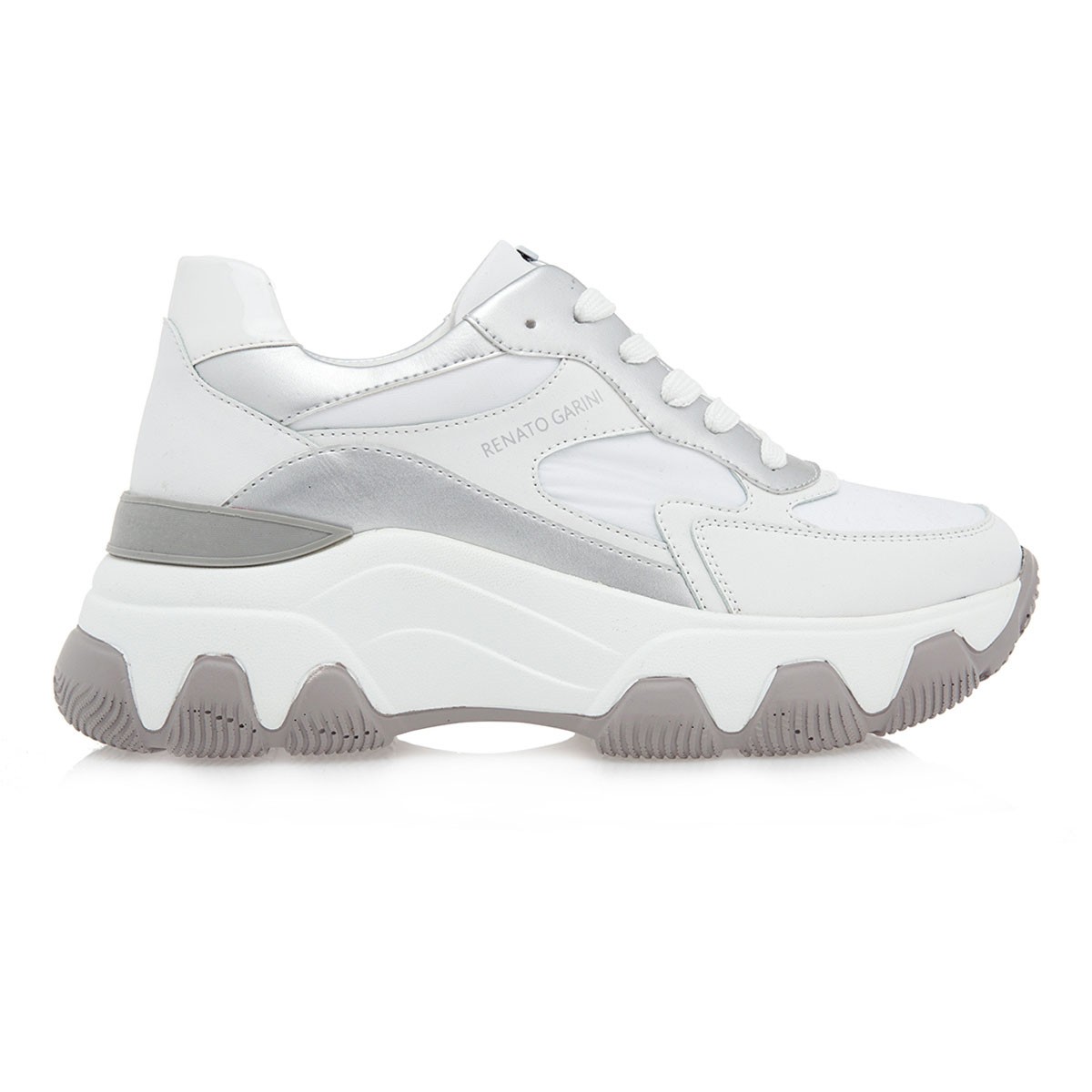 Renato Garini Γυναικεία Παπούτσια Sneakers 231-19R Λεύκο Ασημί O119R2313480
