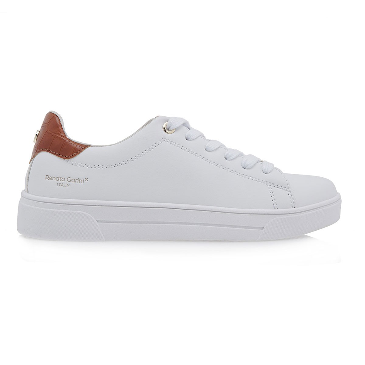 Renato Garini Γυναικεία Παπούτσια Sneakers 203-57Q Λεύκο Ταμπά Κροκό O157Q2031X36