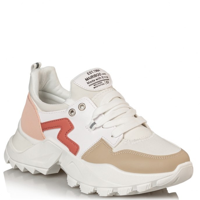 Mairiboo by Envie Shoes Γυναικεία Παπούτσια Sneakers M42-15606-90 Nude POSER