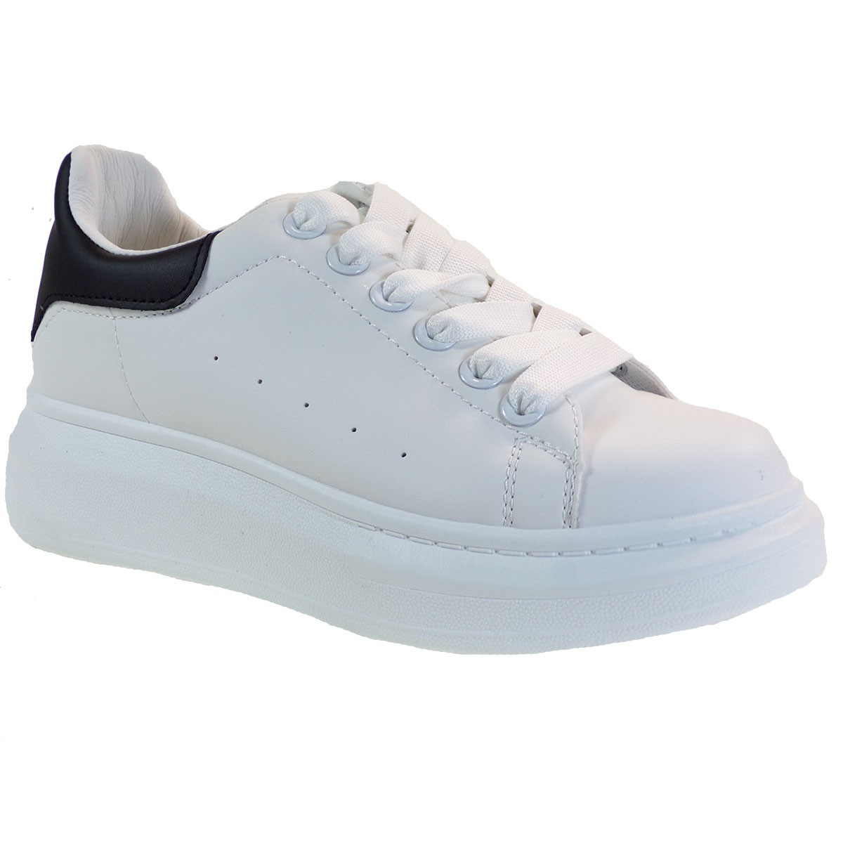 Bagiota Shoes Γυναικεία Παπούτσια Sneakers Αθλητικά C8962 Λευκό-Μαύρο