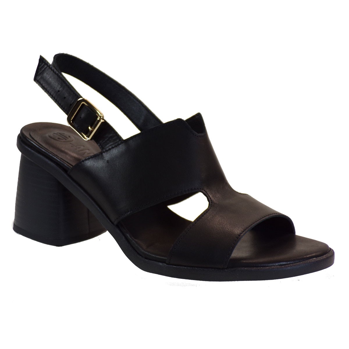Katia Shoes Anneto Γυναικεία Πέδιλα Κ48-3722 Μαύρο Δέρμα
