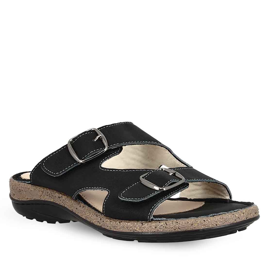 Parex Γυναικείες Παντόφλες Ανατομικές Comfort 12125018.Β Μαύρο