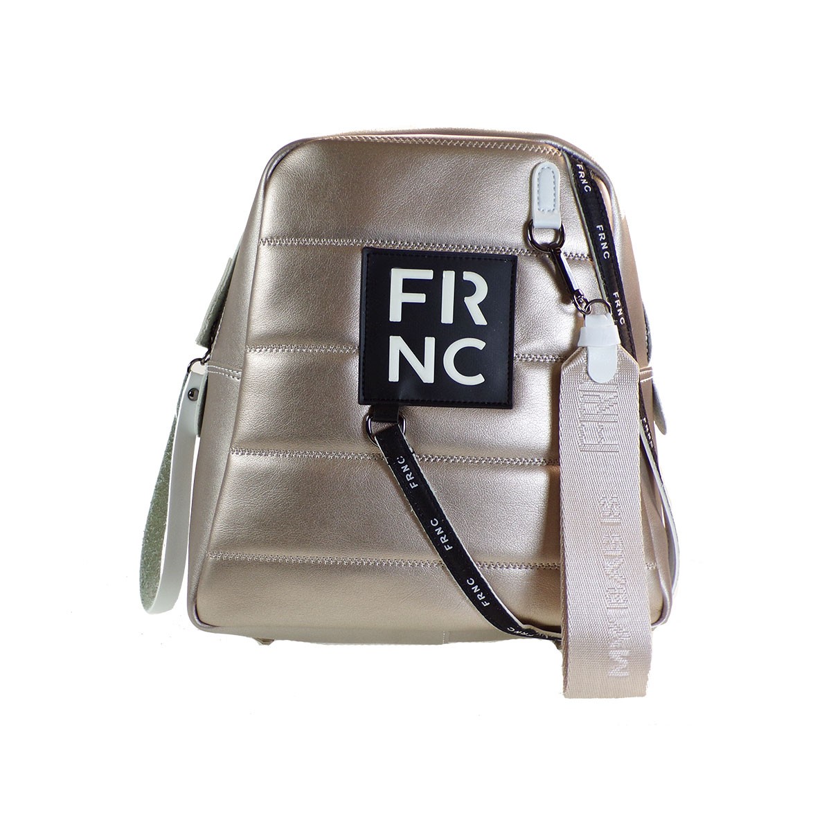 FRNC FRANCESCO Τσάντα Γυναικεία Πλάτης-Backpack 2131 Πλατίνα