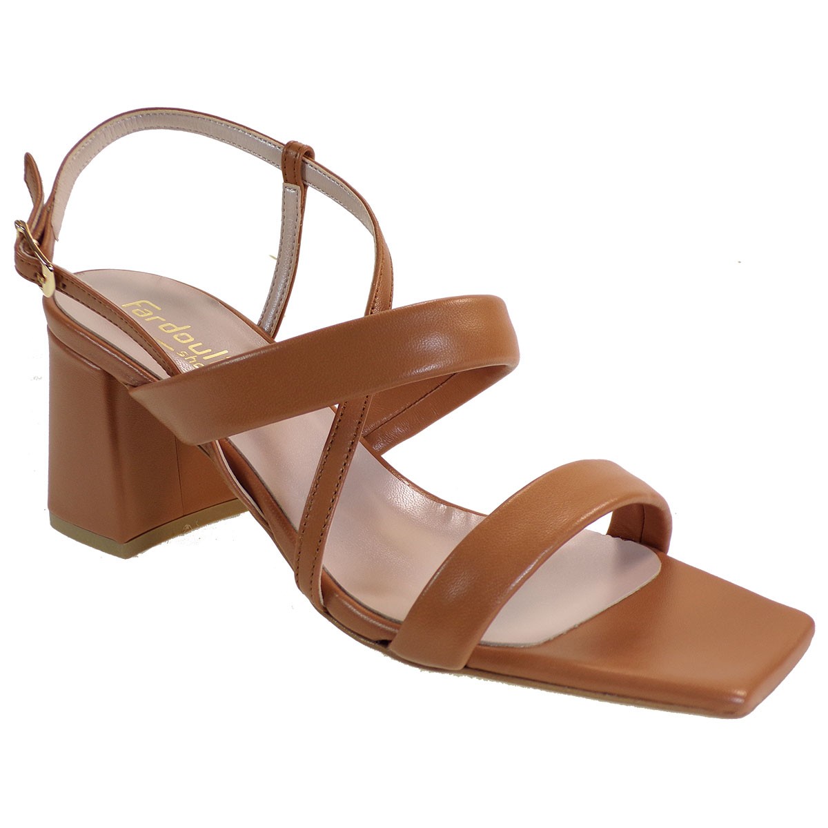 Fardoulis shoes Γυναικεία Παπούτσια Πέδιλα 618-01Χ Ταμπά Δέρμα