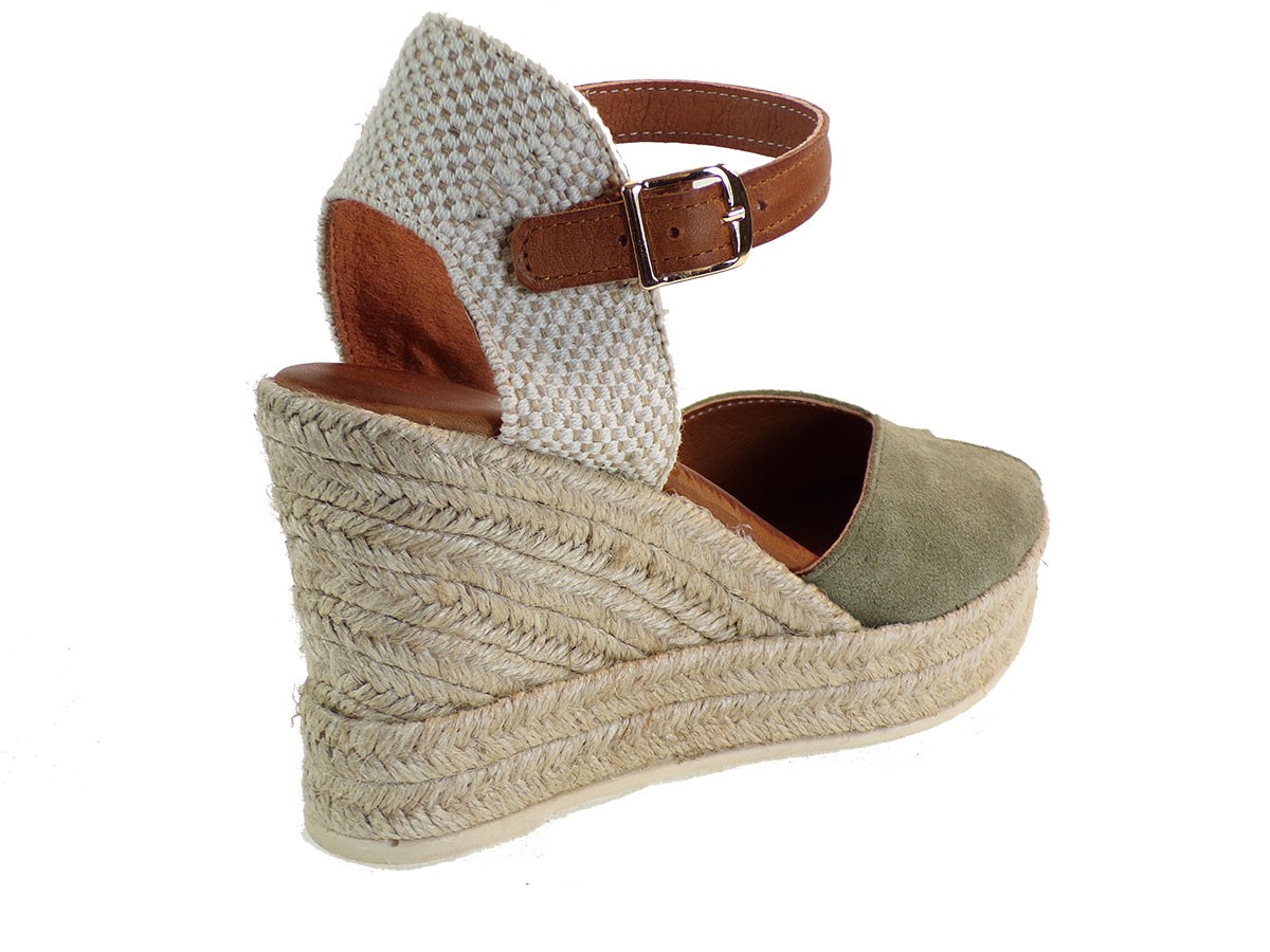 Commanchero Γυναικείες Πλατφόρμες Εσπαντρίγιες 5820-4213 Λαδί Δέρμα φωτογραφία