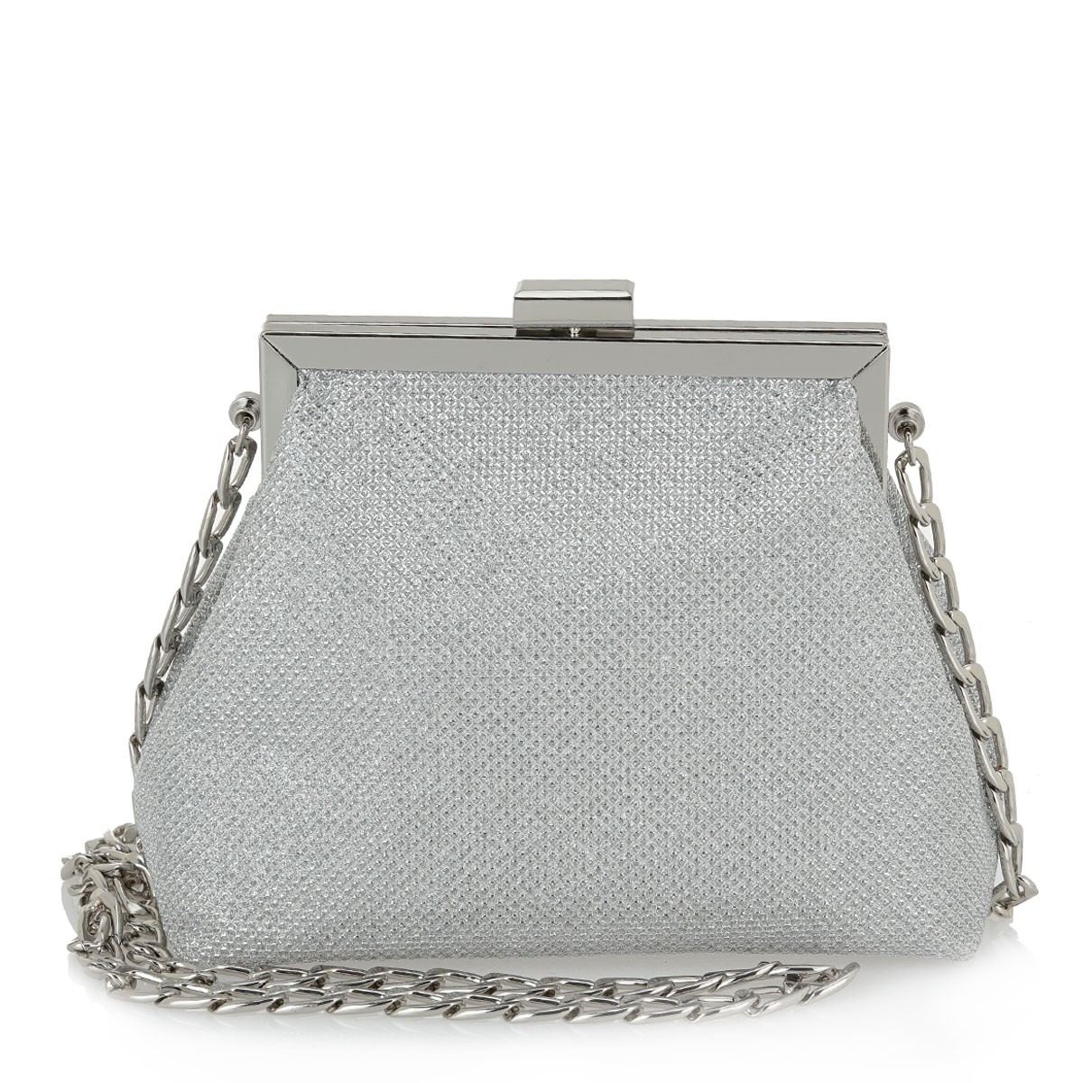 Exe Bags Γυναικεία Τσάντα Φάκελος Clutches 1967 700-967 Ασημί Glitter O67009679621