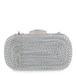 Exe Bags Γυναικεία Τσάντα Φάκελος Clutches 700-982 Ασημί Μακραμέ O6700982988P