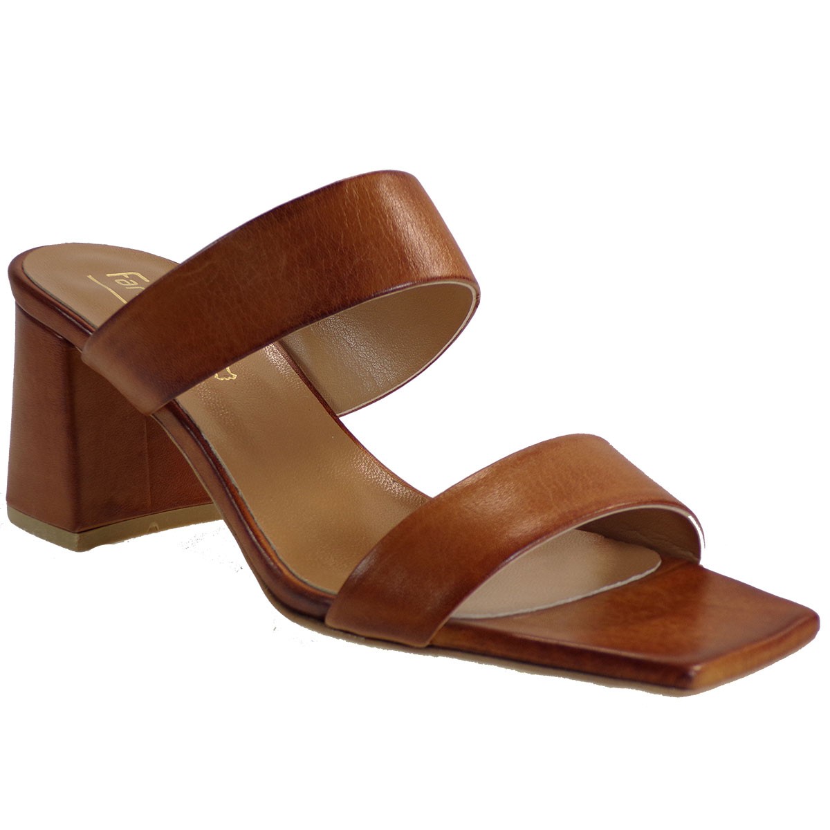 Fardoulis shoes Γυναικείες Παντόφλες 618-11Χ Ταμπά Δέρμα