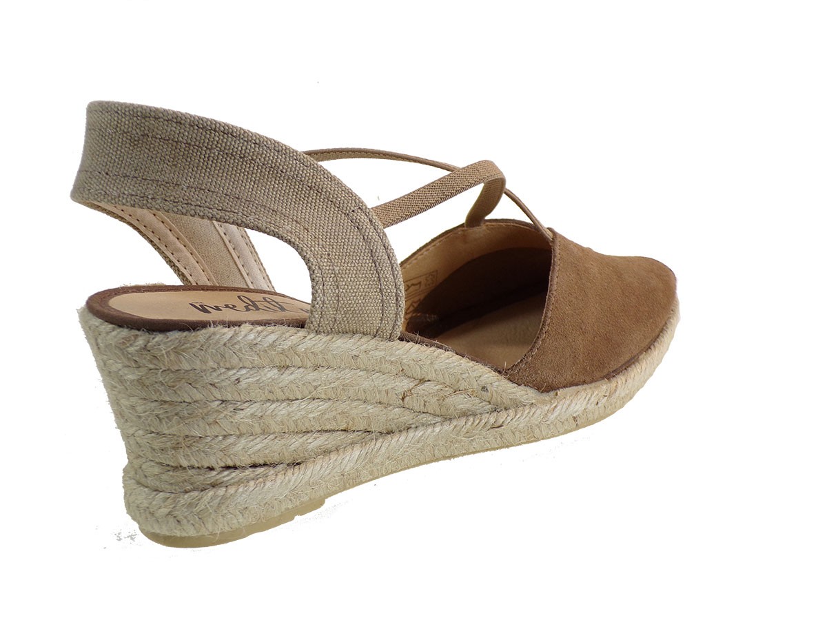 Medilerrarea Γυναικεία Πέδιλα Εσπαντρίγιες 61307001 Ταμπά Δέρμα Καστόρι φωτογραφία