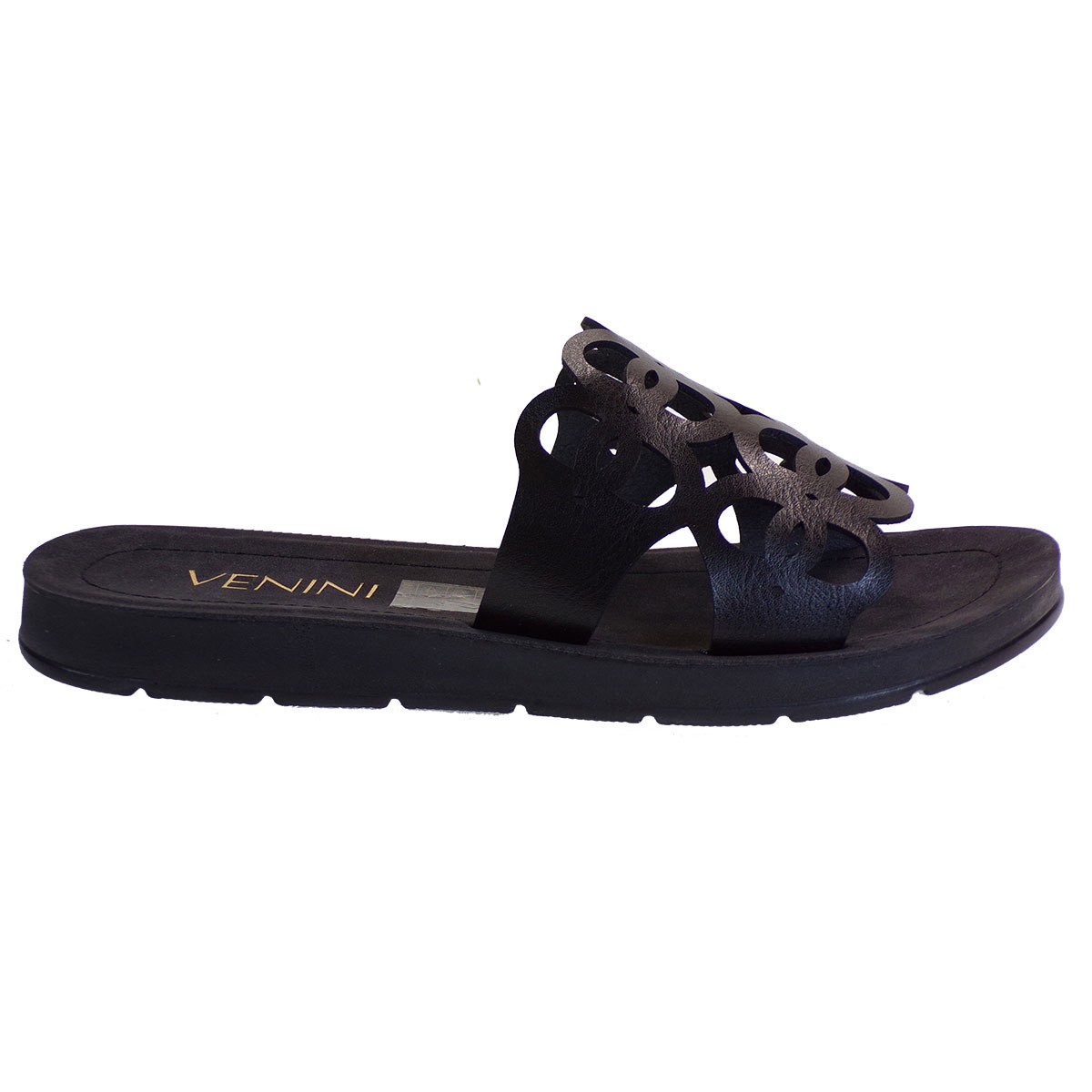 Venini Γυναικεία Πέδιλα Παντόφλες S64-15336-34 Μαύρο φωτογραφία