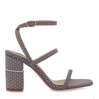 EXE Shoes Πέδιλα Γυναικεία HELEN-684 700-684 Ατσαλί Μπρονζε Glitter O4700684503P
