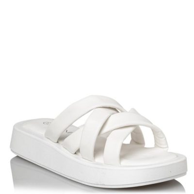 Venini Γυναικεία Πέδιλα Παντόφλες S19-15015-33 Λευκό