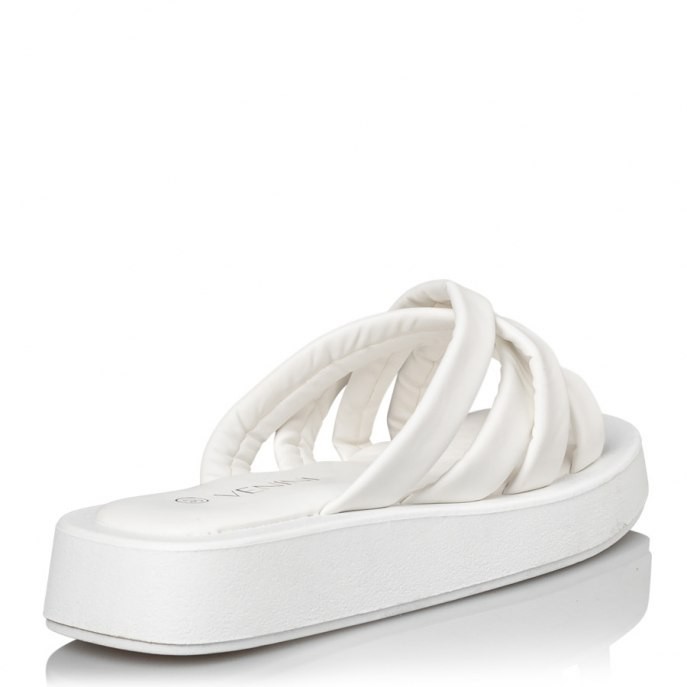 Venini Γυναικεία Πέδιλα Παντόφλες S19-15015-33 Λευκό φωτογραφία