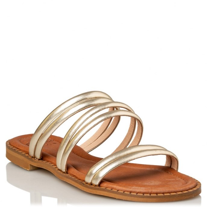 Mairiboo by Envie Shoes Γυναικεία Πέδιλα M03-15702-45 Πλατίνα ARMONIA