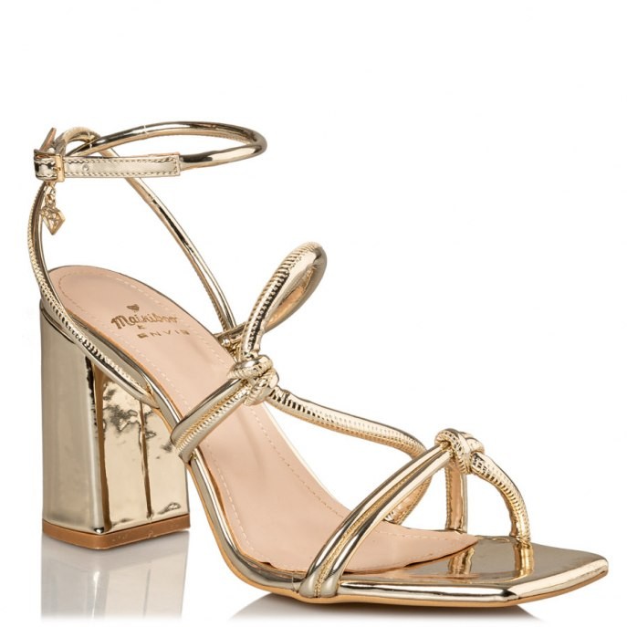 Mairiboo by Envie Shoes Γυναικεία Πέδιλα M03-15782-59 Χρυσό WIRED UP