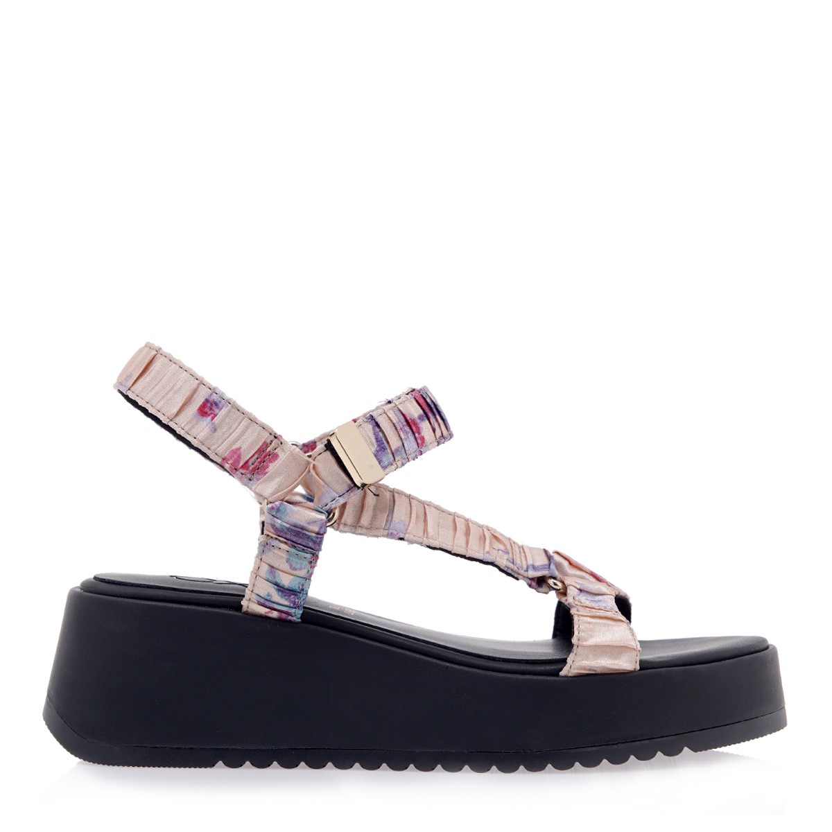 EXE Shoes Γυναικεία Πέδιλα Πλατφόρμες 630-IRIS 700-630 Πλατίνα Πολύχρωμο O4700630351S φωτογραφία