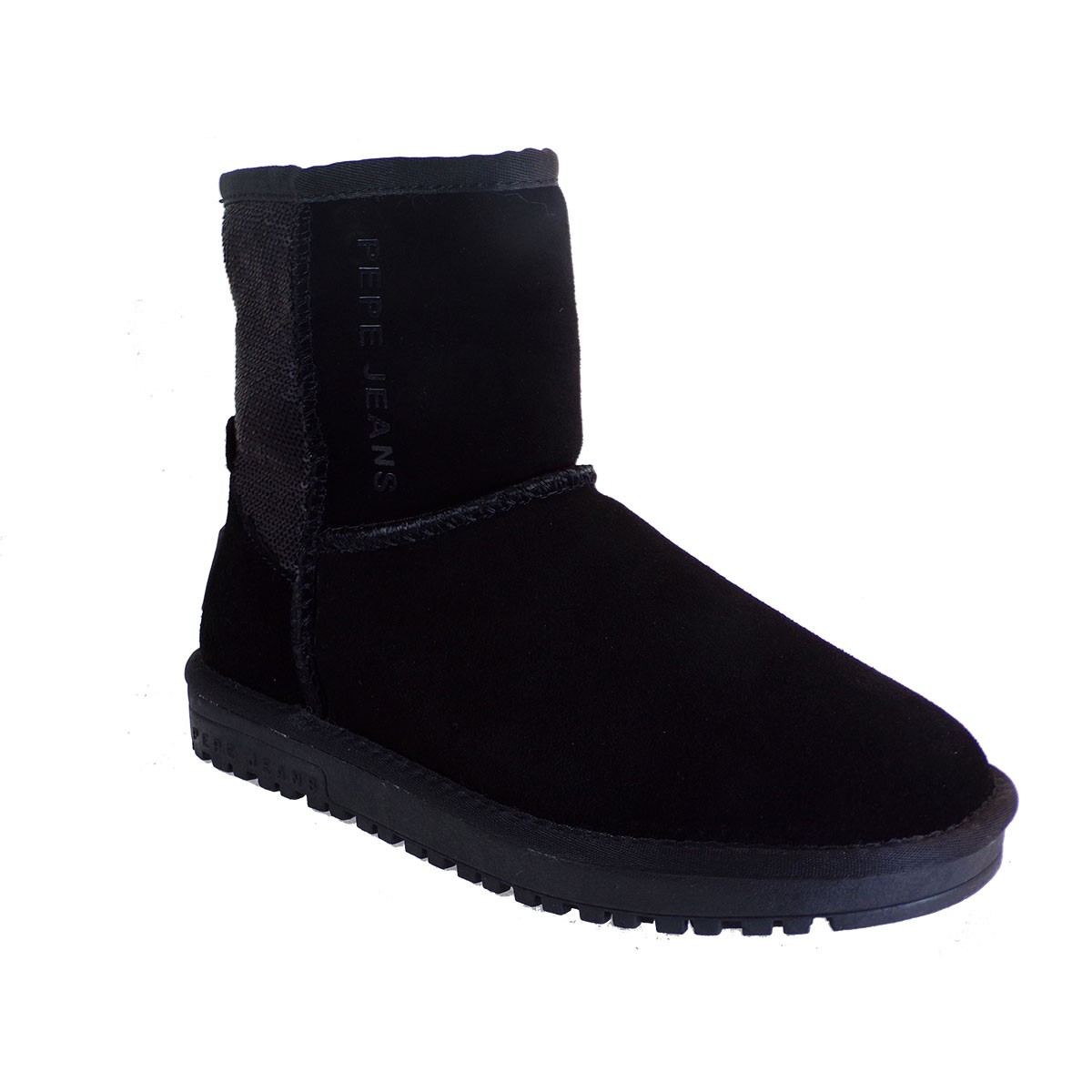 Pepe jeans DISS SEQUINS Γυναικεία Μποτάκια PLS50445-999 Μαύρο