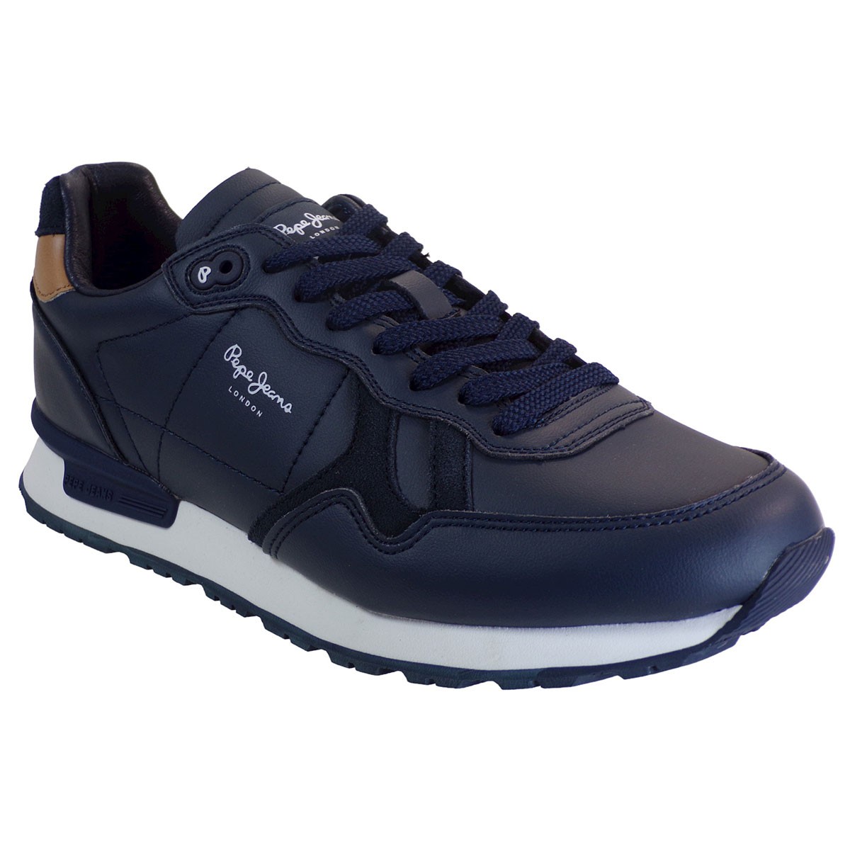 Pepe Jeans BRIT MAN Sneakers Ανδρικά Παπούτσια PMS30850-595 Μπλέ