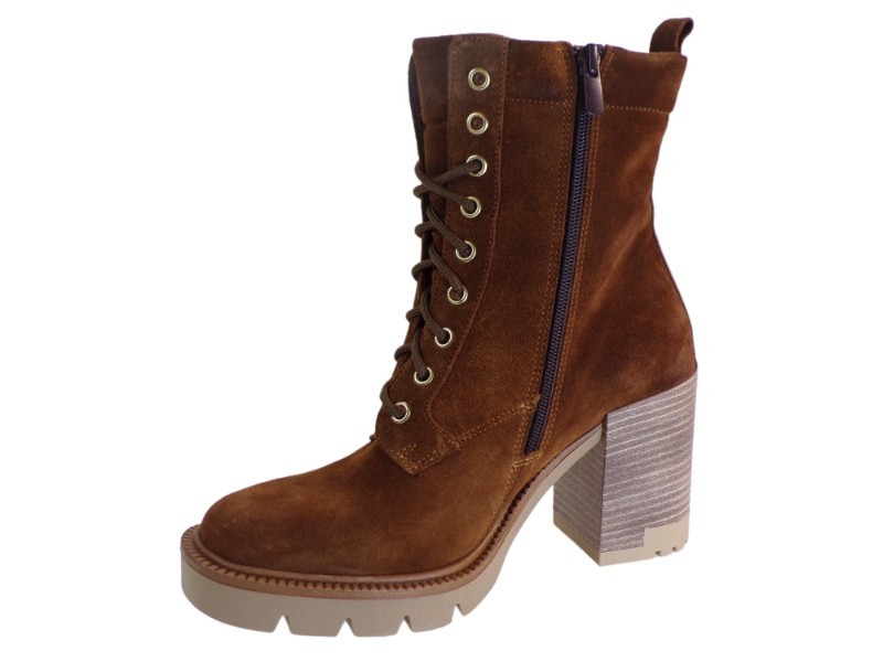 Commanchero Γυναικεία Μποτάκια Αρβυλάκια 5921-426 Ταμπά Δέρμα φωτογραφία