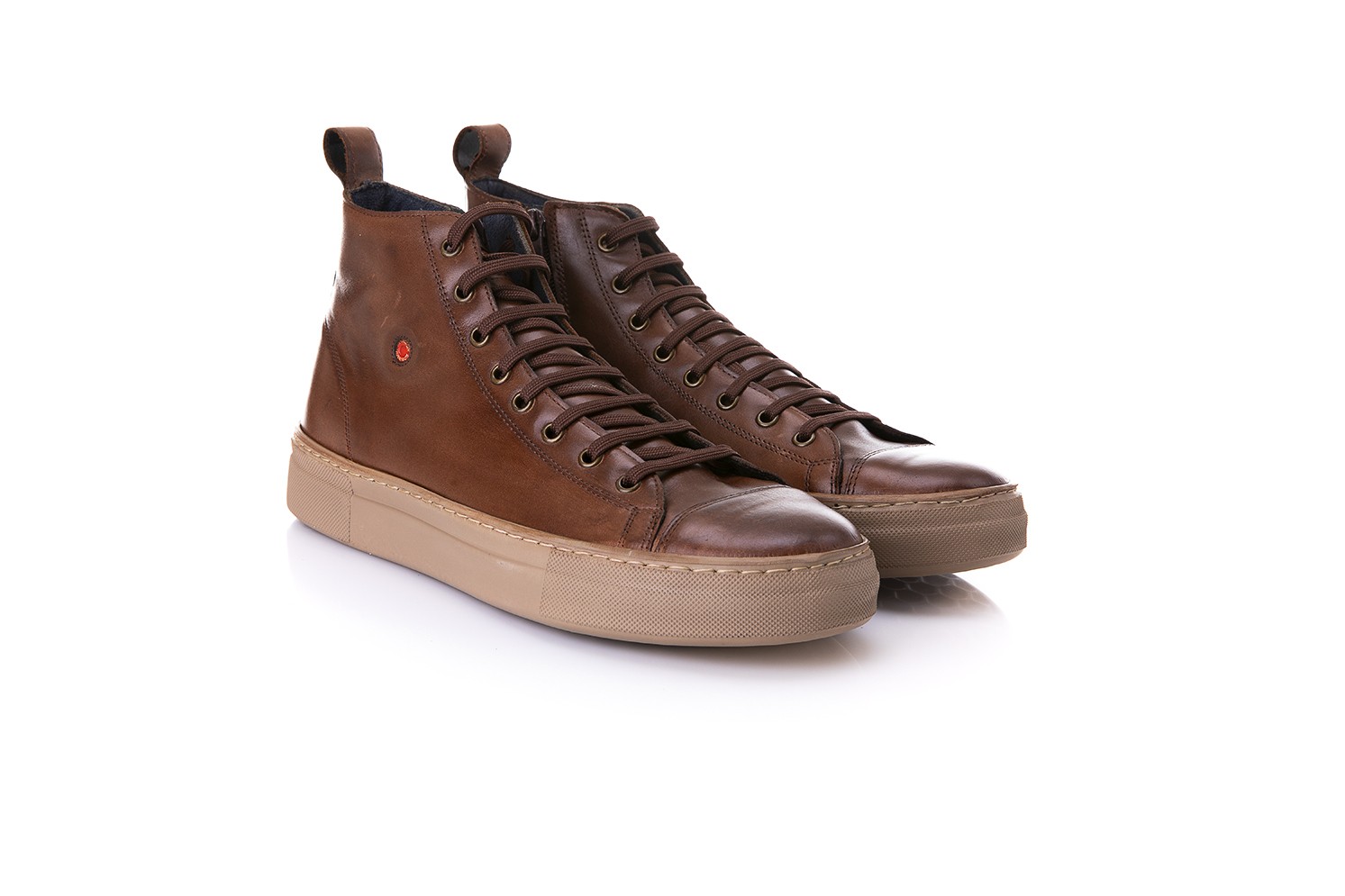 Robinson Ανδρικά Παπούτσια Μποτάκια Sneakers 69438 Καφέ Δέρμα