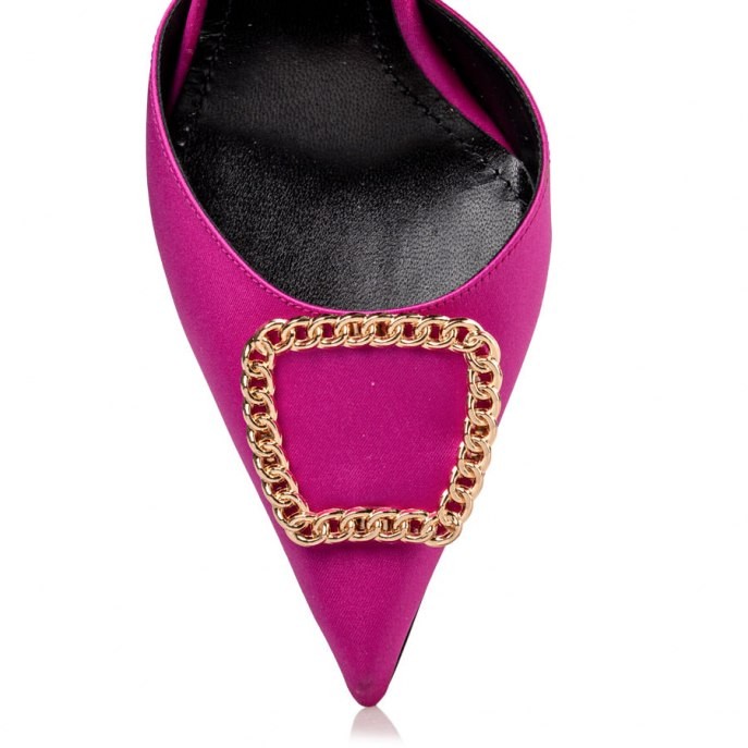 Envie Shoes Γυναικεία Παπούτσια Γόβες E02-16063-54 Φούξια Σατέν φωτογραφία