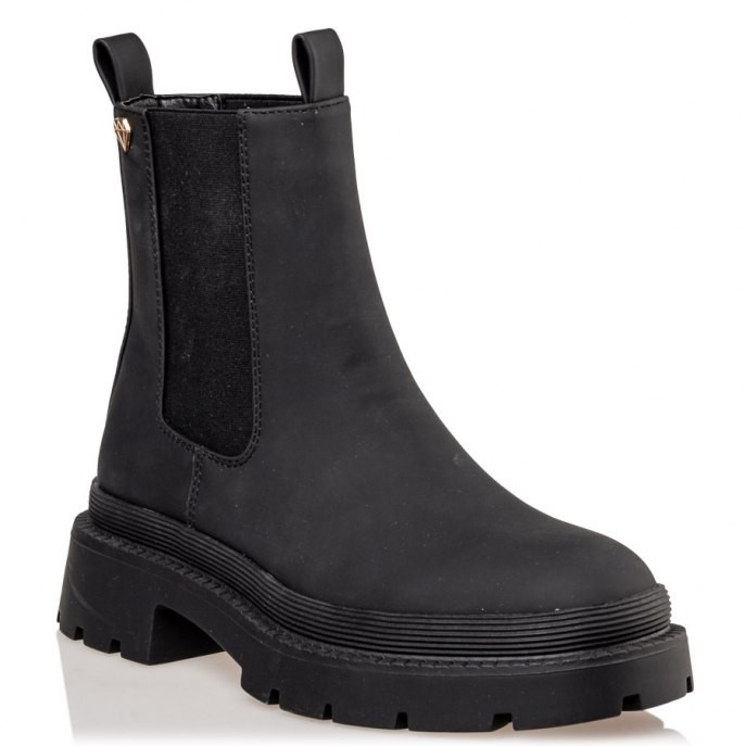 Mairiboo by Envie Shoes Γυναικεία Mποτάκια Αρβυλάκια M23-16026-34 Μαύρο SLICK