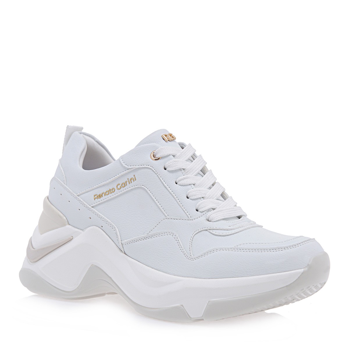 Renato Garini Γυναικεία Παπούτσια Sneakers 618-19R Λευκό P119R6183651