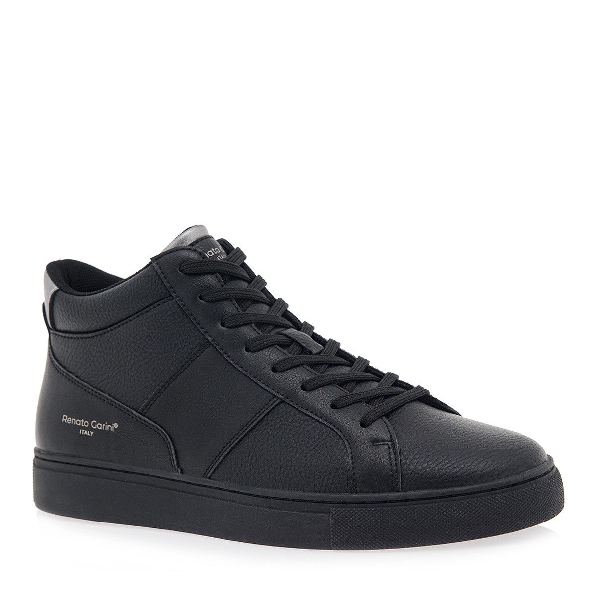 Renato Garini Ανδρικά Μποτάκια Sneakers 222-700 Mαύρο Aτσαλί P5700222109F