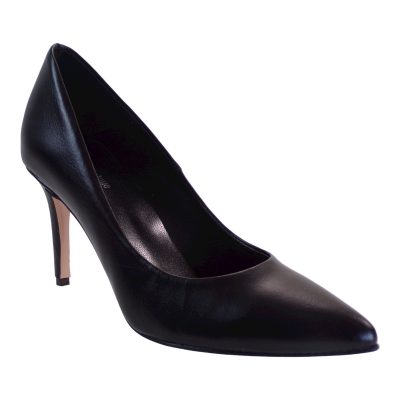 Dominique Shoes Γυναικεία Παπούτσια Γόβες 81001 Μαύρο Δέρμα