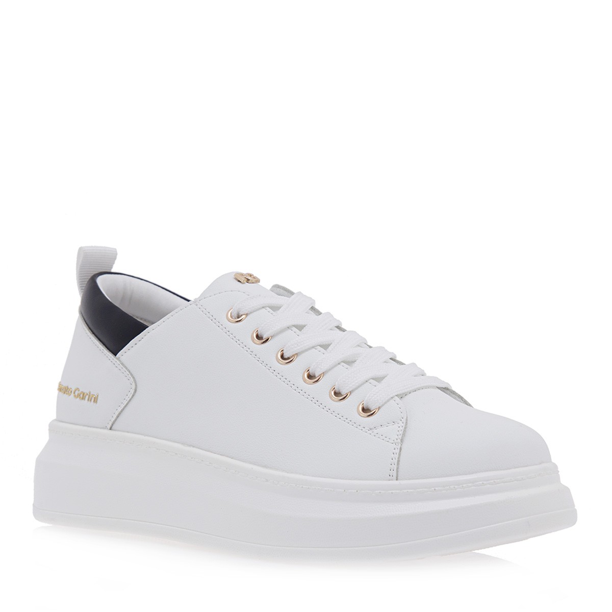 Renato Garini Γυναικεία Παπούτσια Sneakers 105-19R Λευκό Μαύρο P119R1052483