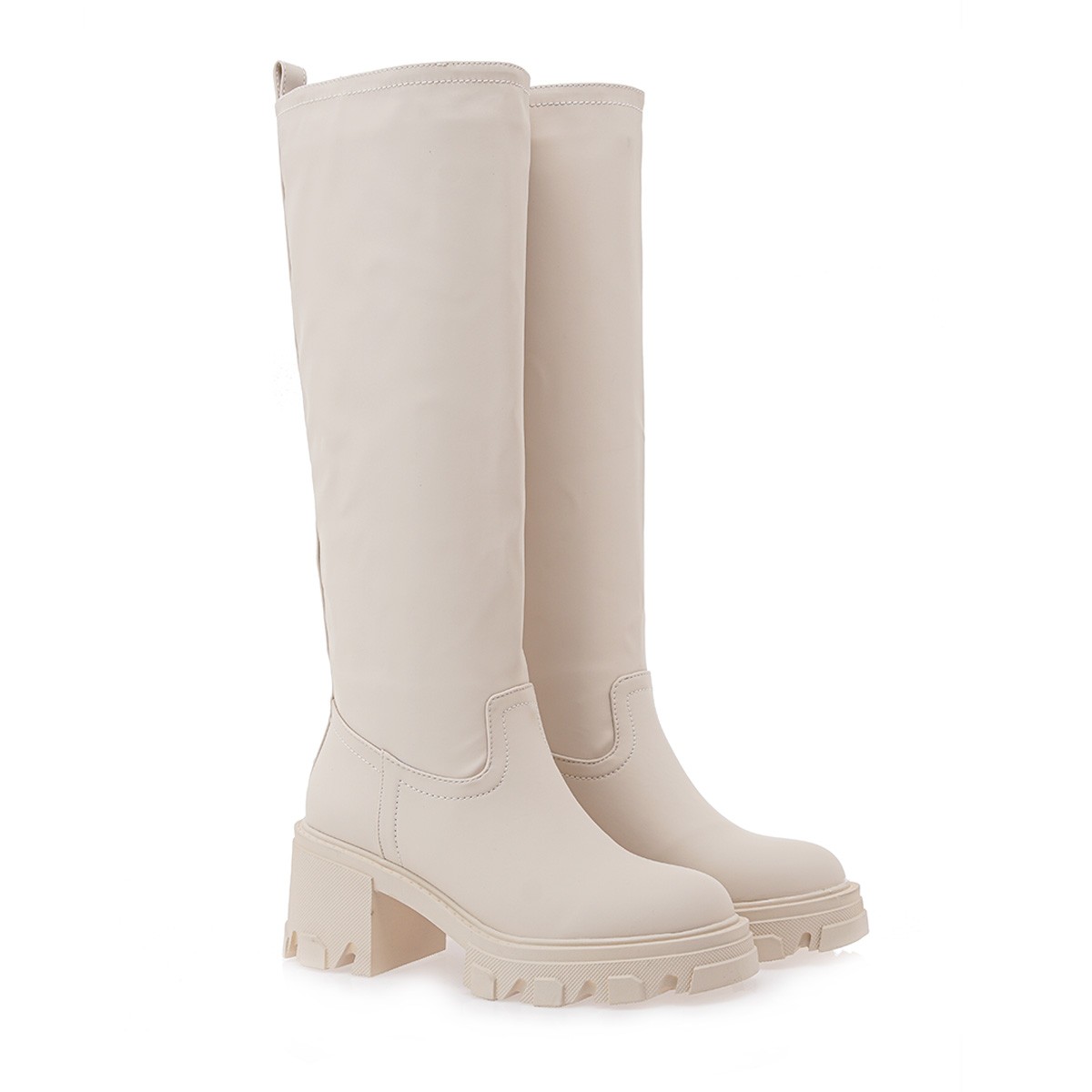 Exe Shoes Γυναικεία Μπότα 667-54R Μπέζ Ματ