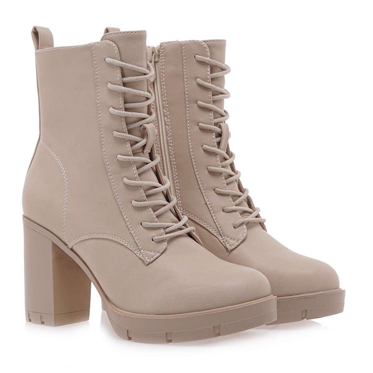 Exe Shoes Γυναικεία Μποτάκια Αρβυλάκια 786-19R Μπέζ P319R7865581