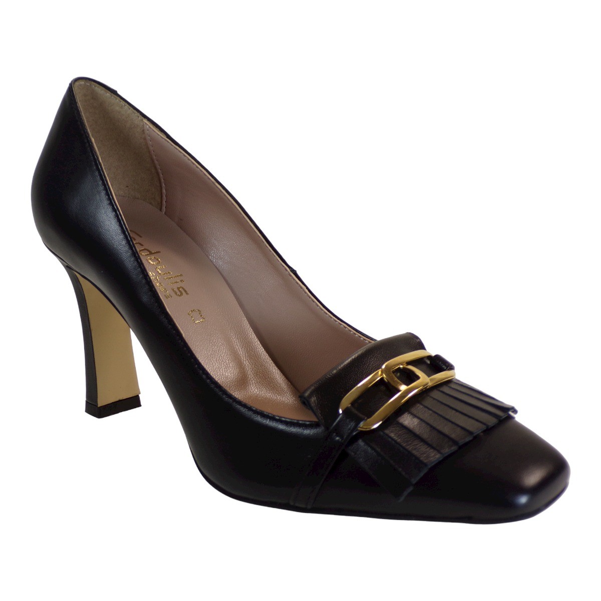 Fardoulis Shoes Γυναικεία Παπούτσια Γόβες 701-02Λ Μαύρο Δέρμα