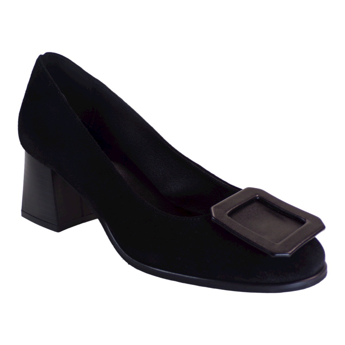 Katia Shoes Γυναικεία Παπούτσια Γόβες Κ26-5280 Μαύρο Καστόρι Δέρμα