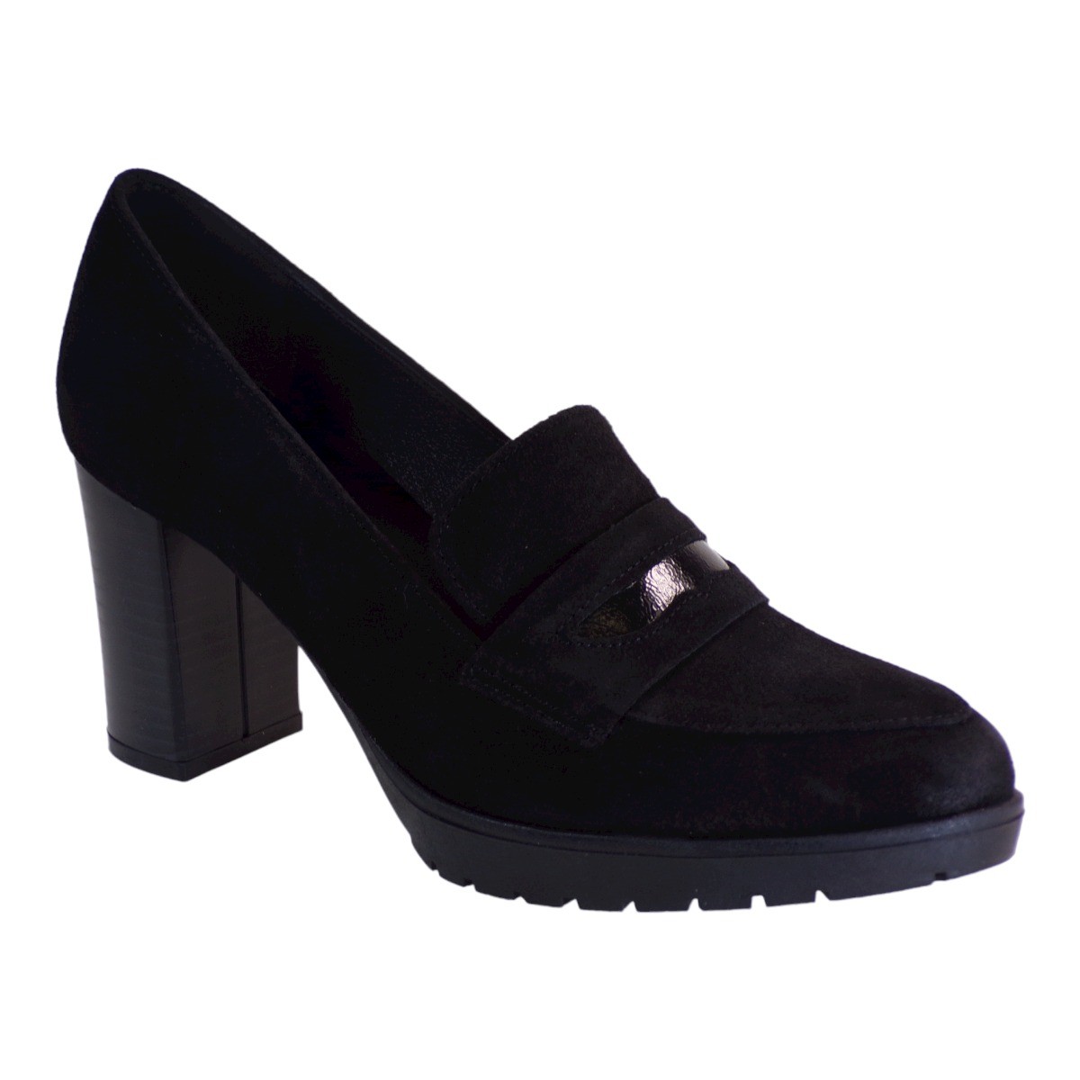 Katia Shoes Γυναικεία Παπούτσια Γόβες Κ34-4898 Μαύρο Καστόρι Δέρμα