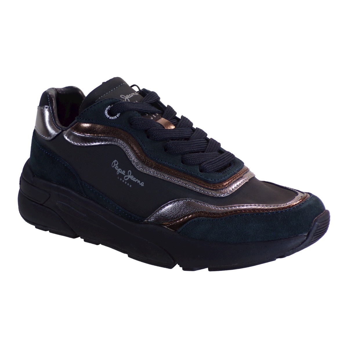 Pepe jeans ARROW LOVE Sneakers Γυναικεία Παπούτσια PLS31399-999 Μαύρο