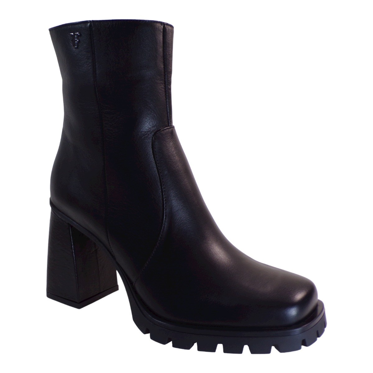 Fardoulis Shoes Γυναικεία Παπούτσια Μποτάκια 753-01 Μαύρο Δέρμα
