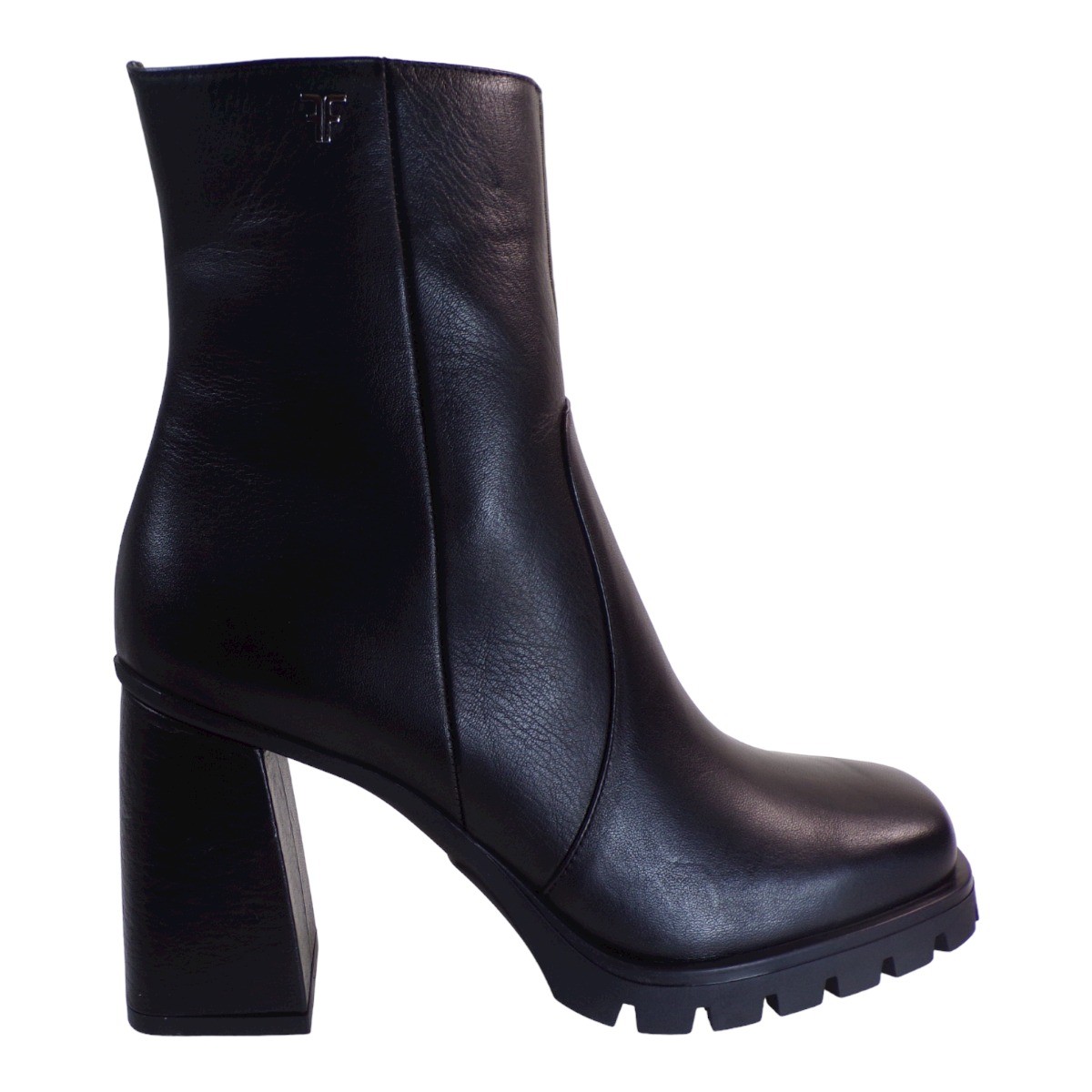 Fardoulis Shoes Γυναικεία Παπούτσια Μποτάκια 753-01 Μαύρο Δέρμα φωτογραφία