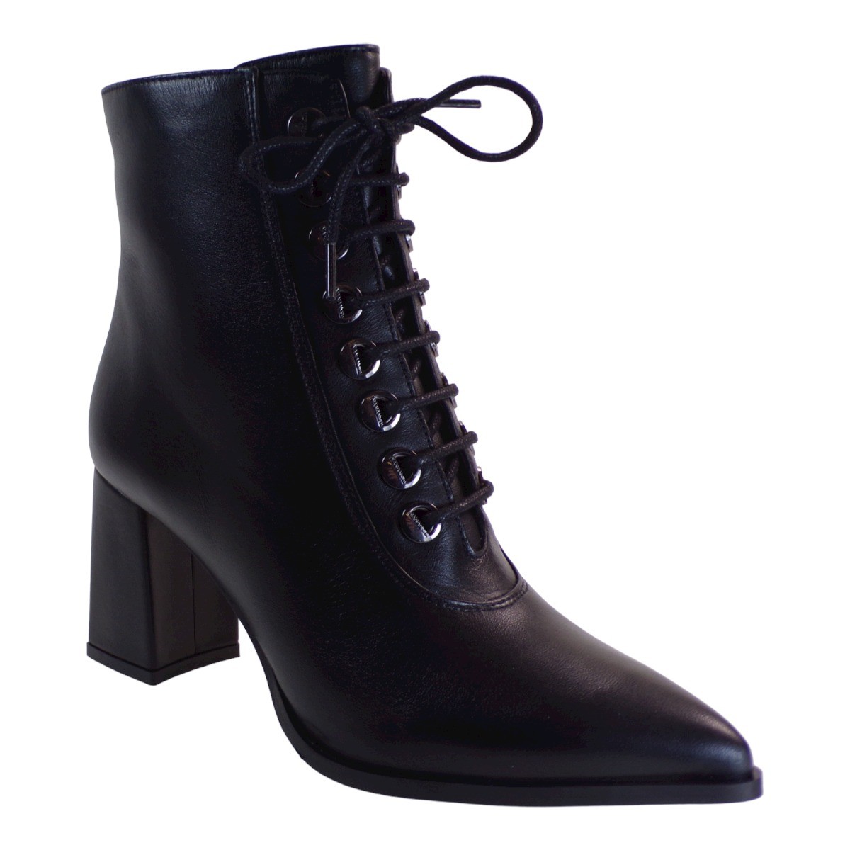 Fardoulis Shoes Γυναικεία Παπούτσια Μποτάκια 751-08Χ Μαύρο Δέρμα