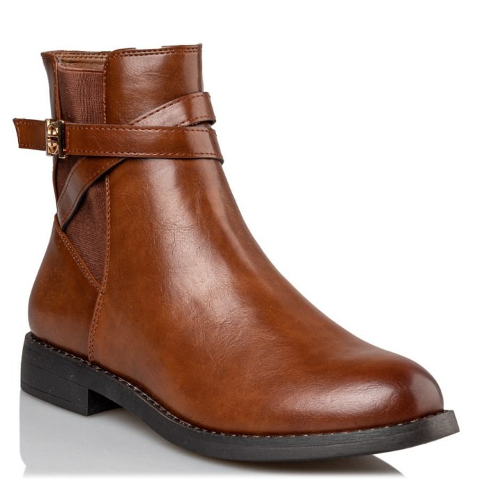 Envie Shoes Γυναικεία Μποτάκια ANKLE BOOTS V57-16131-26 Κάμελ