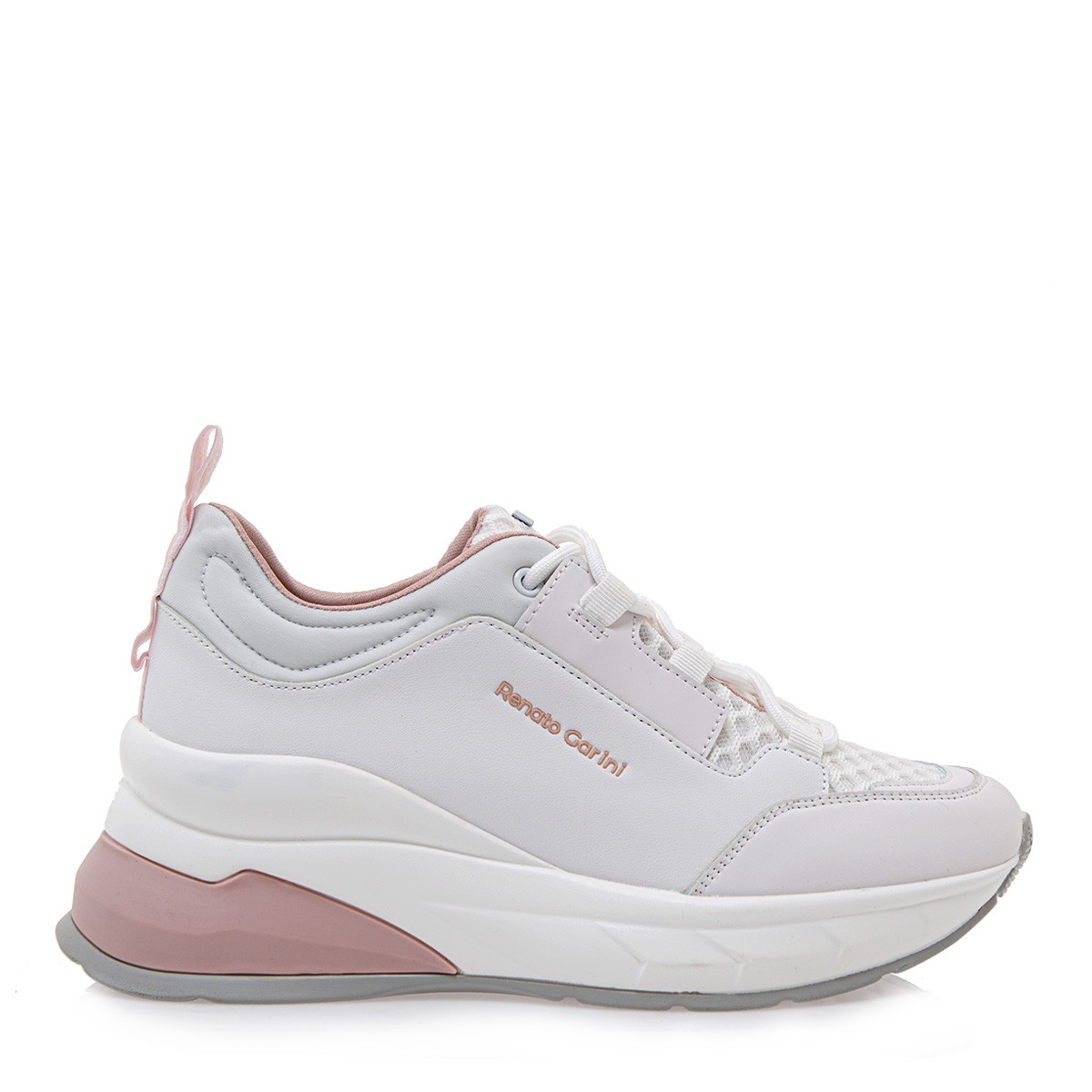 Renato Garini Γυναικεία Παπούτσια Sneakers 19R-316 Λευκό Ρόζ