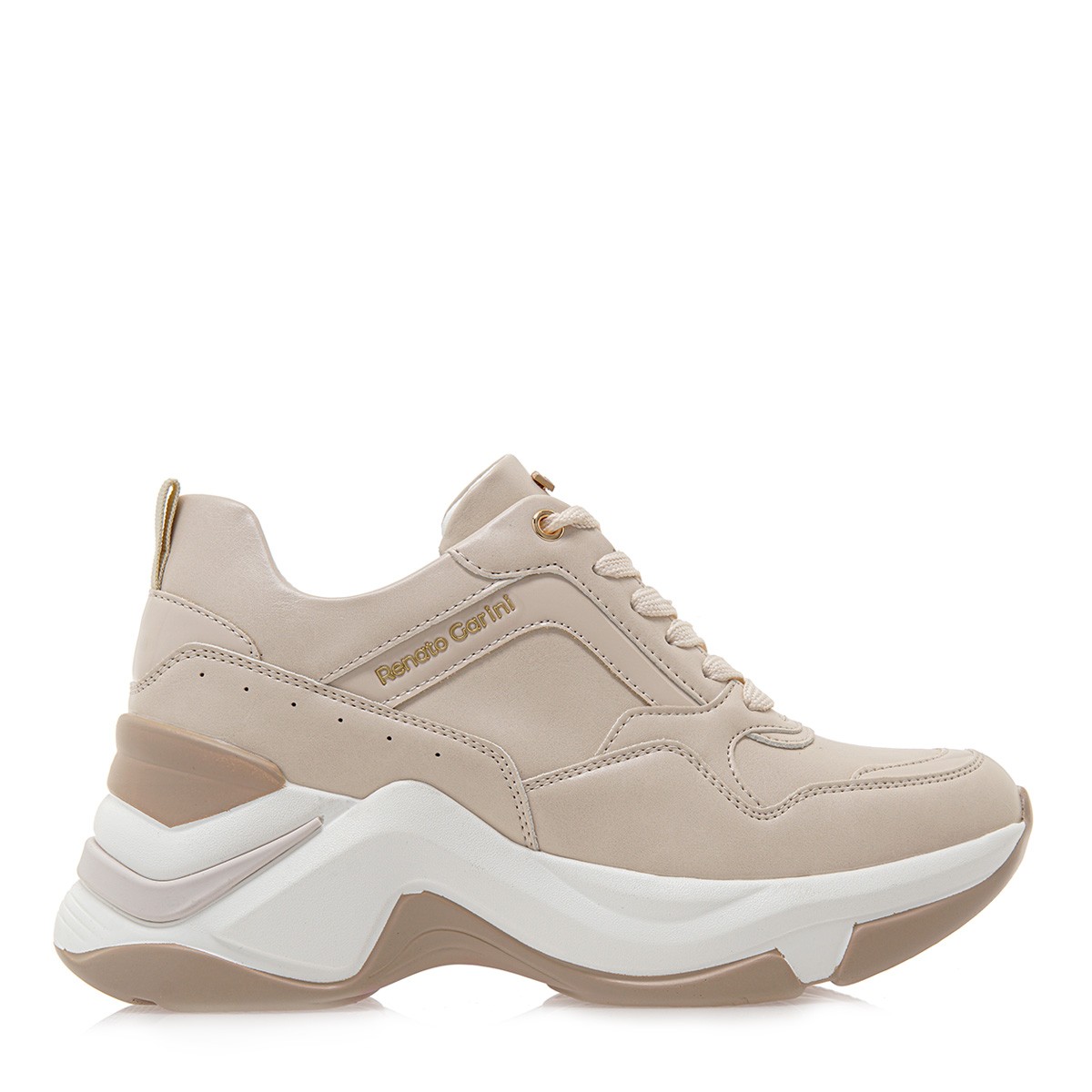 Renato Garini Γυναικεία Παπούτσια Sneakers 19R-617 Μπέζ Βερνί Q119R6173T91