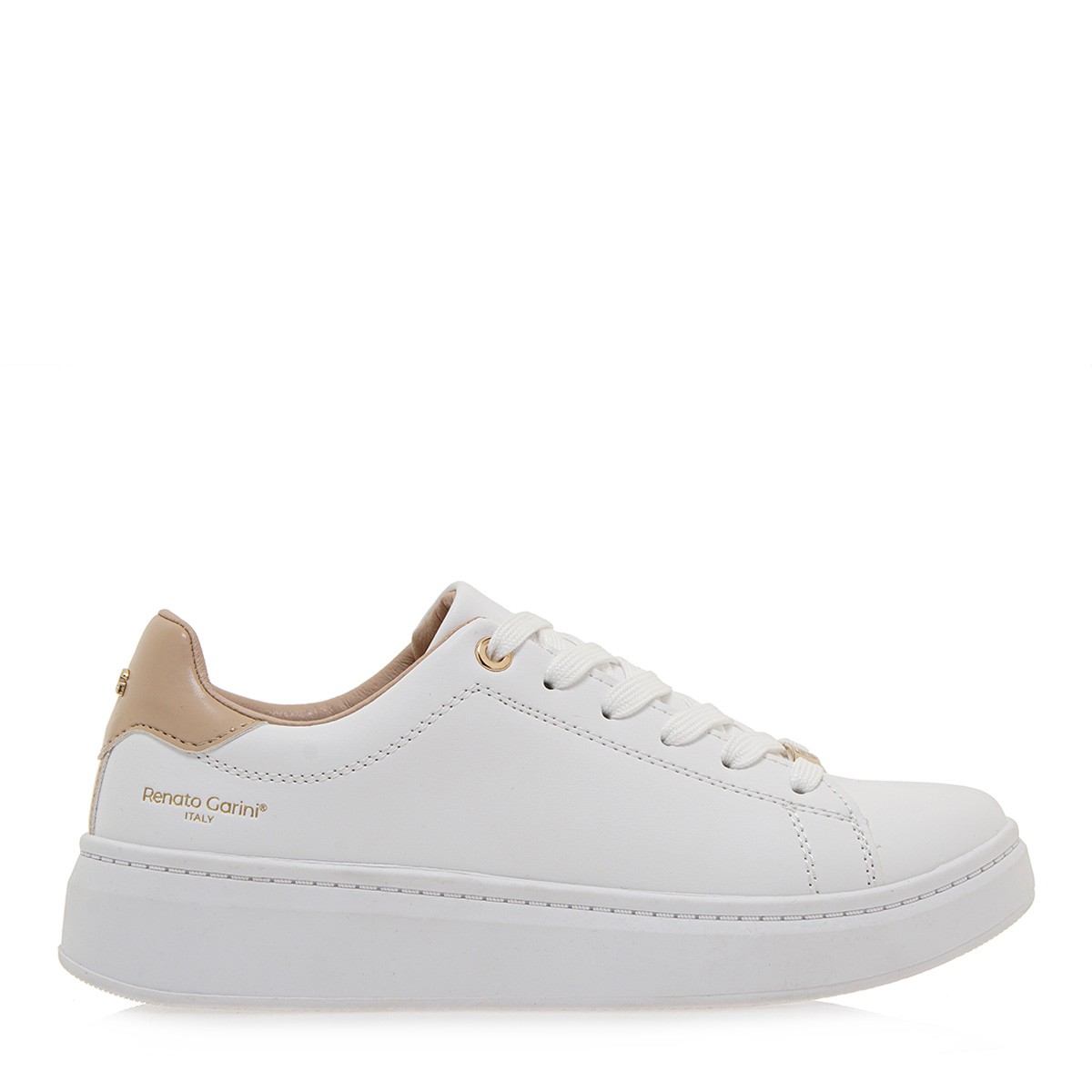 Renato Garini Γυναικεία Παπούτσια Sneakers 291-57Q Λευκό Μπέζ Q157Q2912158