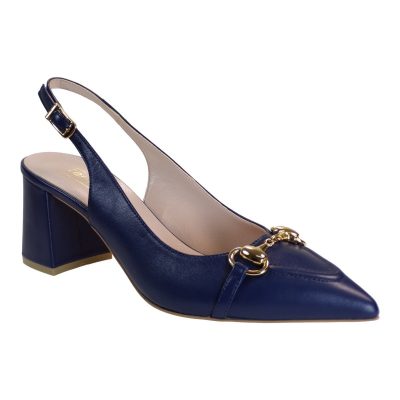 Fardoulis Shoes Γυναικεία Παπούτσια Γόβες 517-15Χ Μπλέ Δέρμα