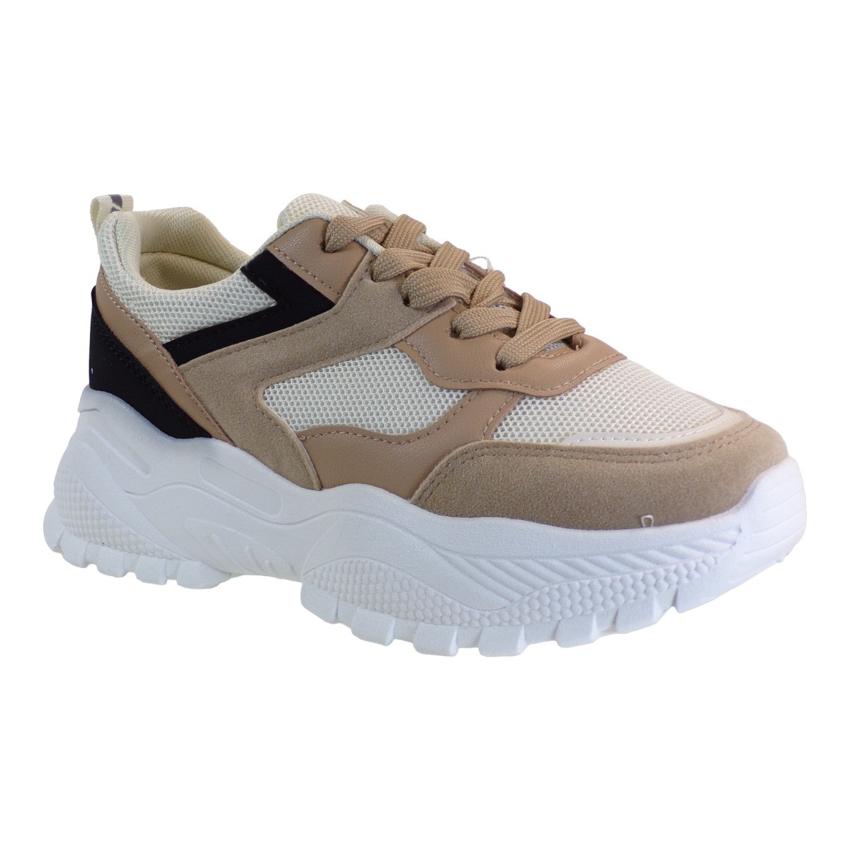 Bagiota Shoes Γυναικεία Παπούτσια SNEAKERS Αθλητικά JR2122 Μπέζ