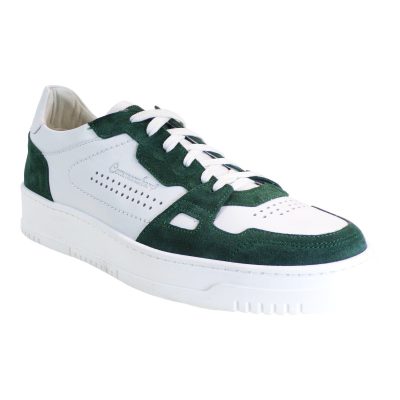 Commanchero Sneakers Ανδρικά Παπούτσια 72281-4214 Πράσινο-Λευκό Δέρμα