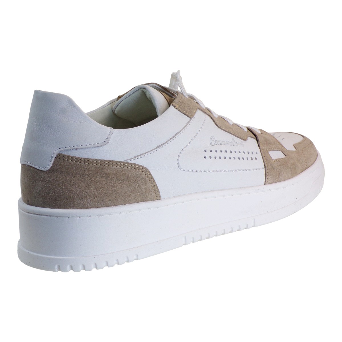Commanchero Sneakers Ανδρικά Παπούτσια 72281-428 Μπέζ-Λευκό Δέρμα φωτογραφία