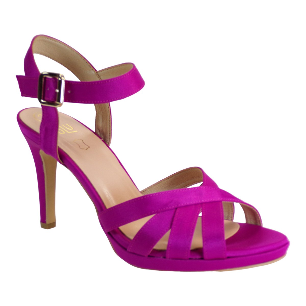 Katia Shoes Γυναικεία Παπούτσια Πέδιλα A42-4966 Φούξια Σατέν
